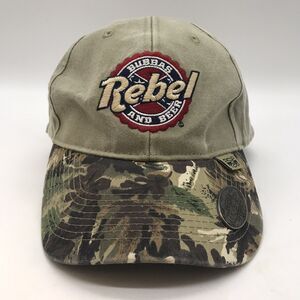 Rebel Bubbas and Beer Pop a Top Camo Cap built in Bottle Opener Hook & Loop Hat